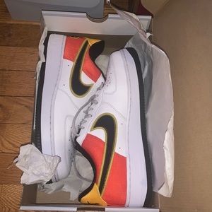 Nike Air Forces One White,Black,Green,YellowOrange